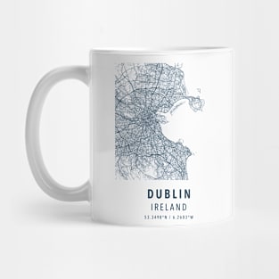 dublin simple map Mug